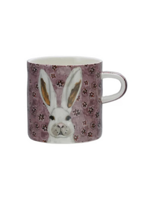 Creative Co-Op Bunny Stoneware Mug
