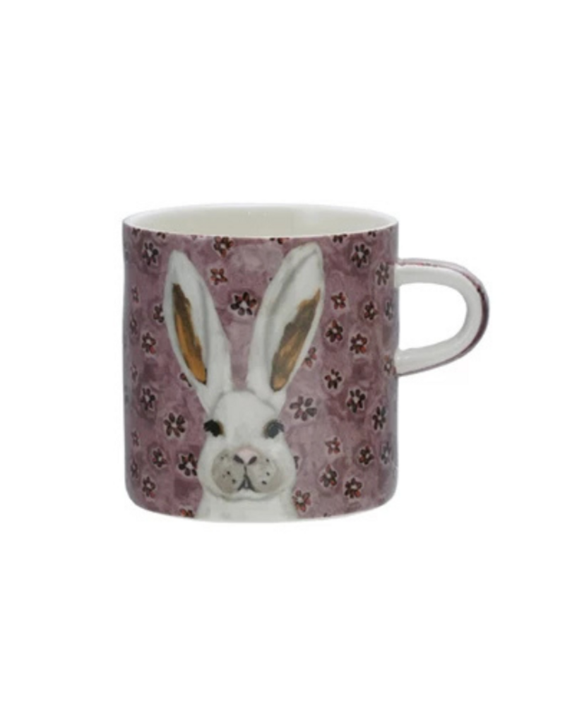 Creative Co-Op Bunny Stoneware Mug