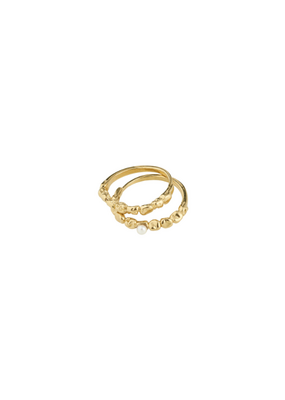 PILGRIM Shift Ring in Gold by Pilgrim