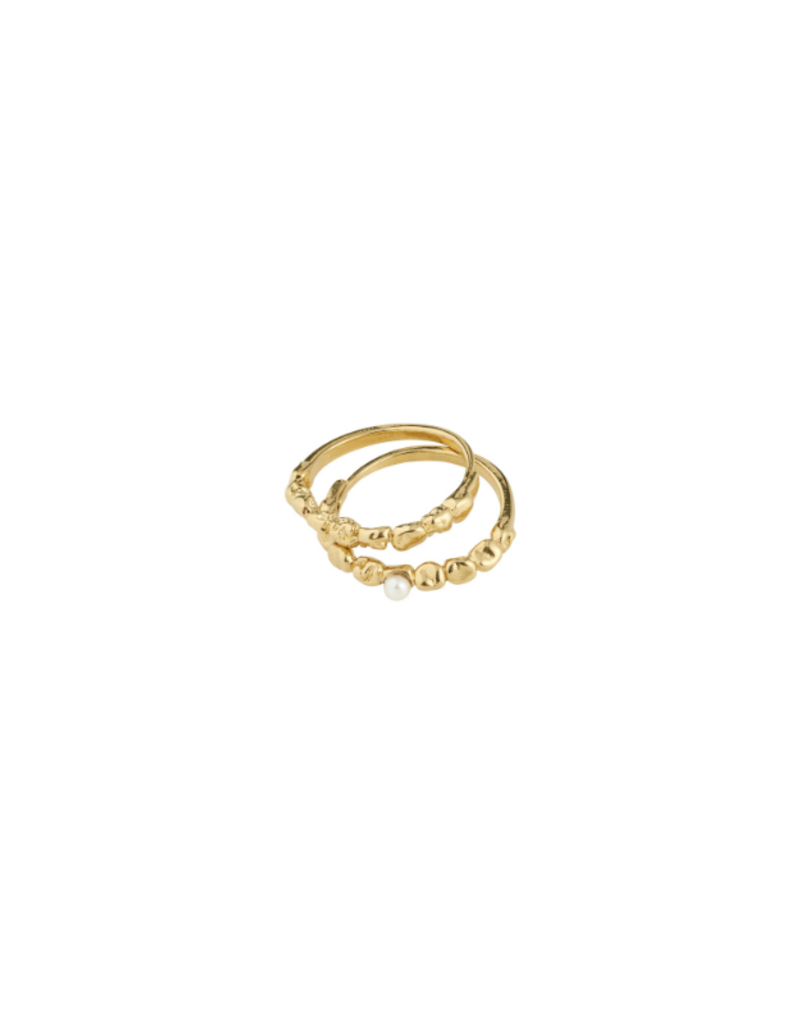PILGRIM Shift Ring in Gold by Pilgrim
