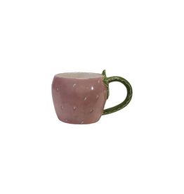 Creative Co-Op Strawberry Shaped Mug