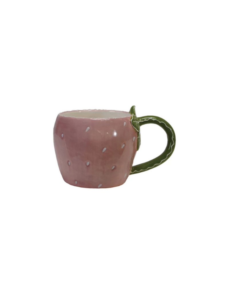 Creative Co-Op Strawberry Shaped Mug