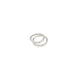 PILGRIM Shift Ring in Silver by Pilgrim