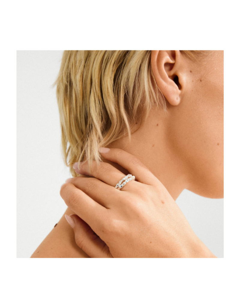 PILGRIM Shift Ring in Silver by Pilgrim