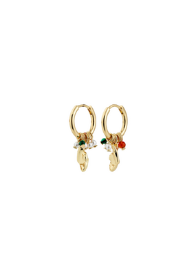 PILGRIM Sense Mini Hoop Earrings in Gold by Pilgrim