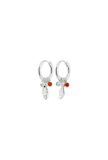 PILGRIM Sense Mini Hoop Earrings in Silver by Pilgrim