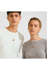 PILGRIM Sense Agate Necklace in Gold by Pilgrim