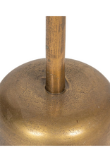 Creative Co-Op Aluminum Side Table with Antique Brass Finish