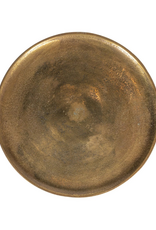 Creative Co-Op Aluminum Side Table with Antique Brass Finish