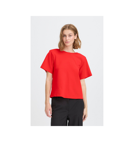 ICHI Matine Short Sleeve in Racing Red by ICHI