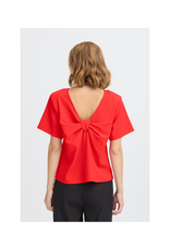 ICHI Matine Short Sleeve in Racing Red by ICHI