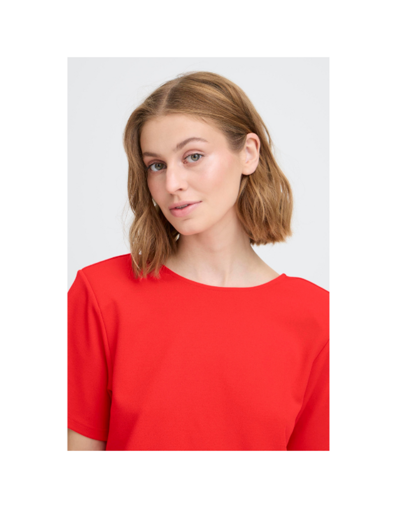 ICHI Matine Short Sleeve in Racing Red by ICHI