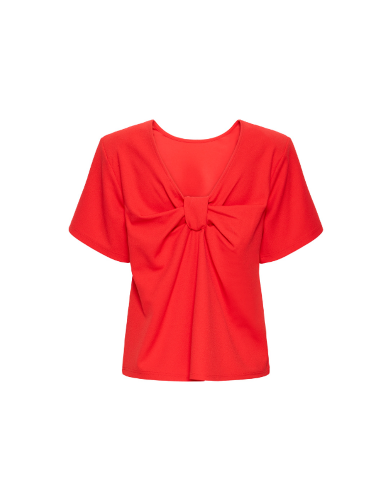 ICHI Matine Short Sleeve in Racing Red by ICHI