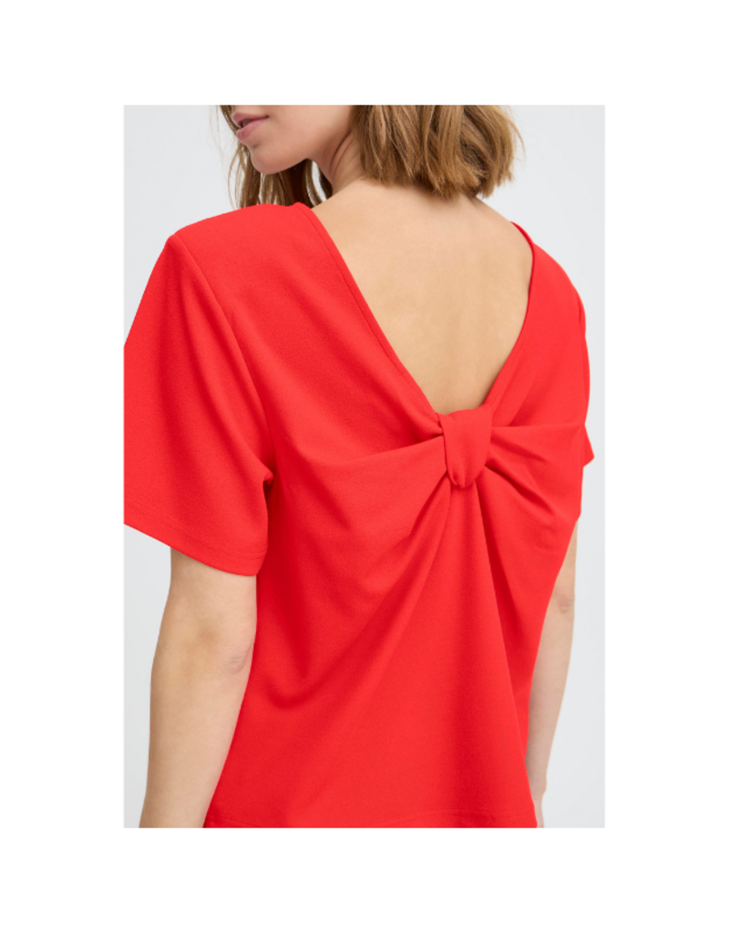 ICHI Matine Short Sleeve in Racing Red by ICHI