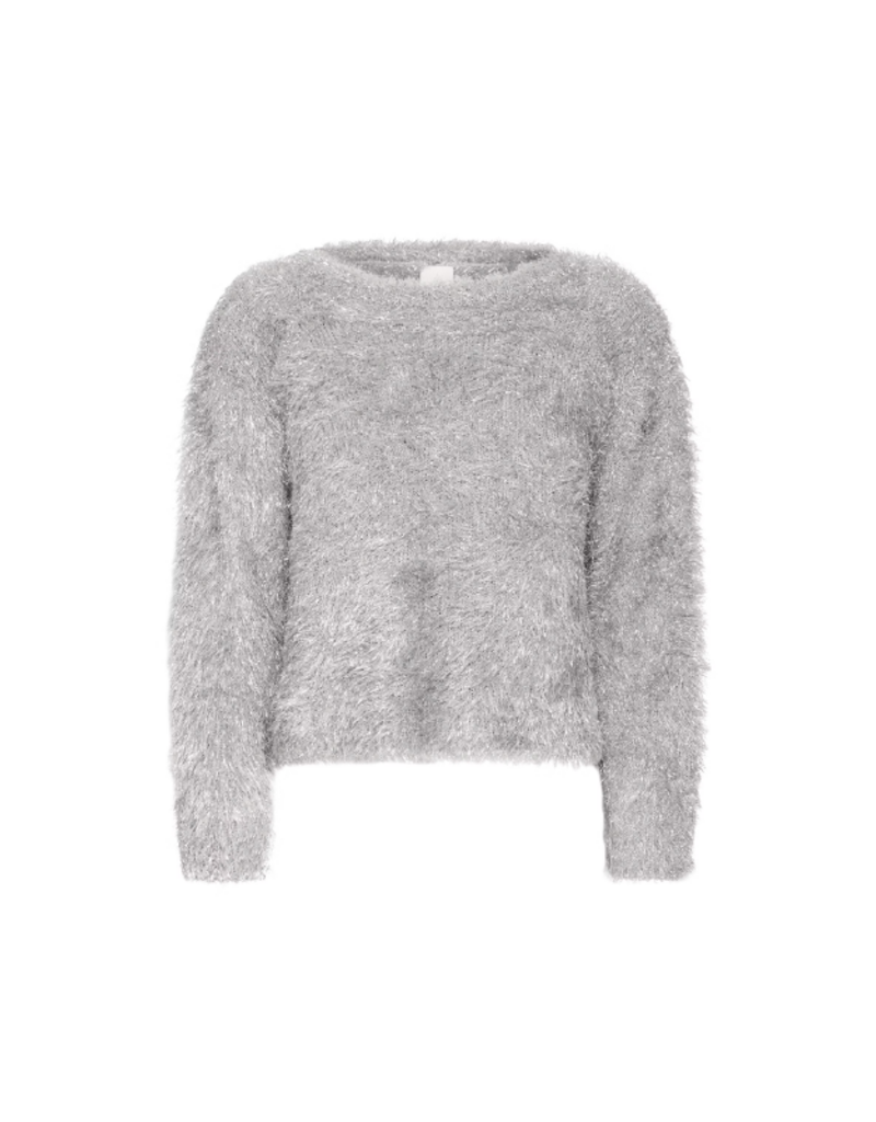 ICHI Blizi Long Sleeve in Silver by ICHI