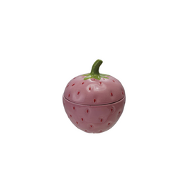 Creative Co-Op Ceramic Strawberry Jar With Lid