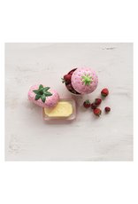 Creative Co-Op Ceramic Strawberry Jar With Lid