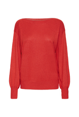 ICHI Mopaz Long Sleeve in Racing Red by ICHI