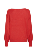 ICHI Mopaz Long Sleeve in Racing Red by ICHI