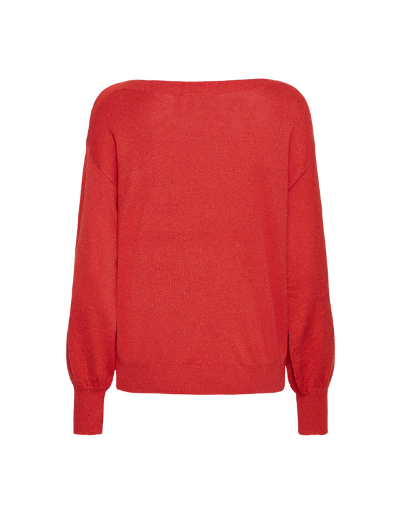 ICHI Mopaz Long Sleeve in Racing Red by ICHI