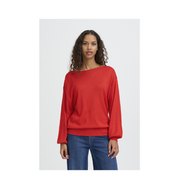 ICHI Mopaz Long Sleeve in Racing Red by ICHI