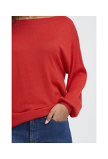 ICHI Mopaz Long Sleeve in Racing Red by ICHI