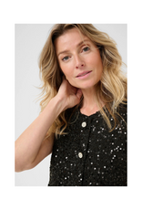 Cream Glimma Vest in Pitch Black by Cream