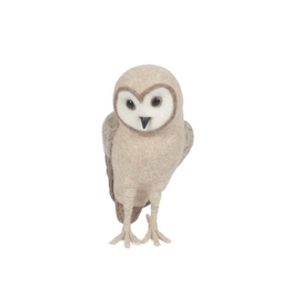 Ivory Wool Owl Small