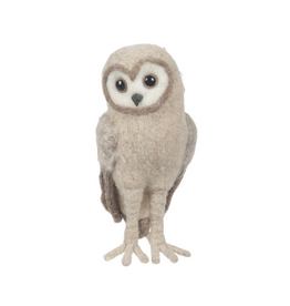 Ivory Wool Owl Large