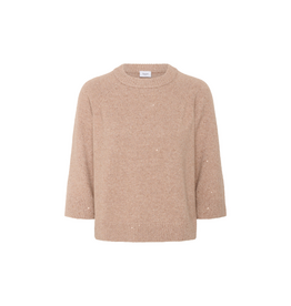 Saint Tropez Nova Pullover in Sepia Rose Melange by Saint Tropez