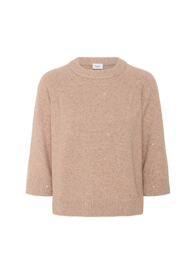 Saint Tropez Nova Pullover in Sepia Rose Melange by Saint Tropez