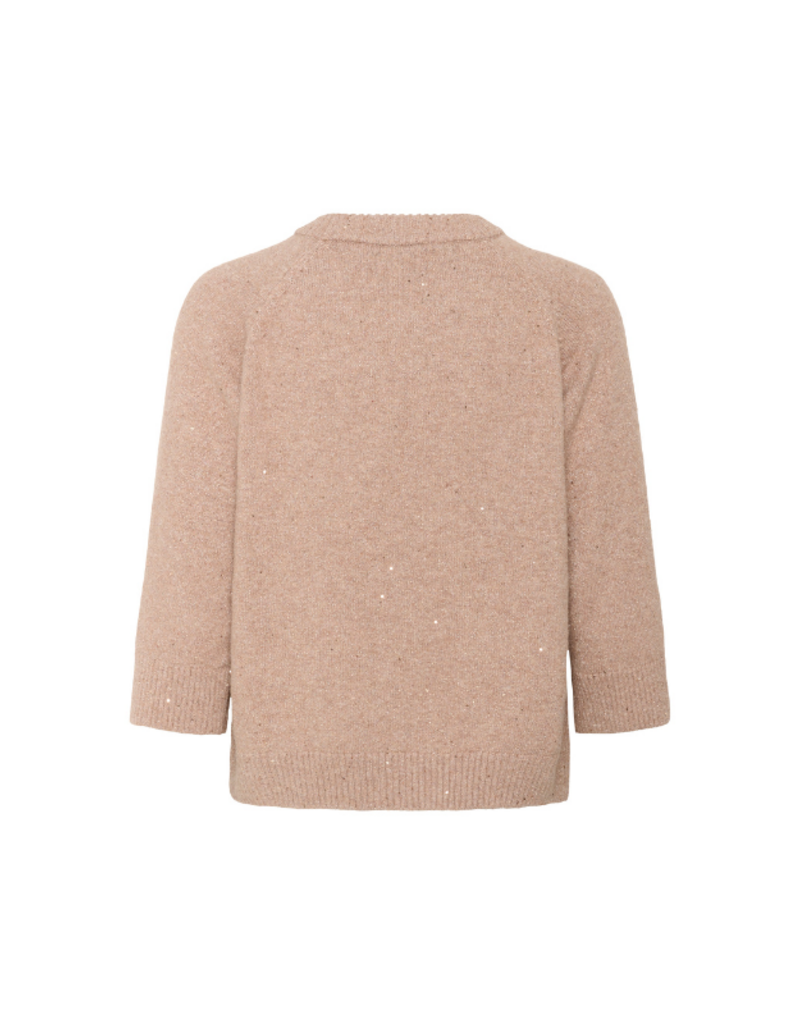 Saint Tropez Nova Pullover in Sepia Rose Melange by Saint Tropez