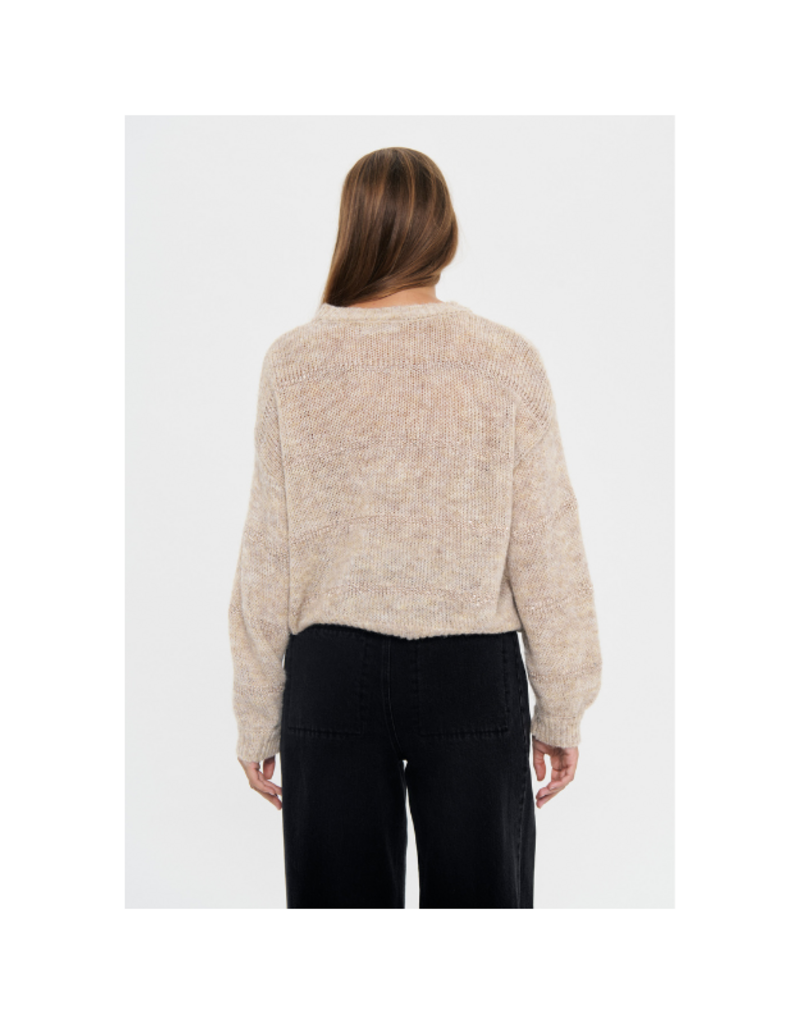 Saint Tropez Norali Pullover in Seedpearl Melange by Saint Tropez