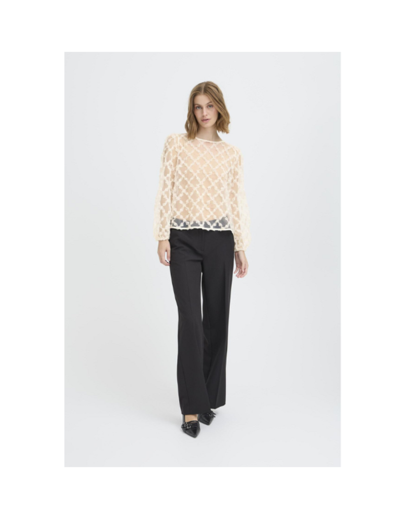 ICHI Elki Long Sleeve in Almond Milk by ICHI