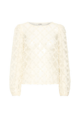 ICHI Elki Long Sleeve in Almond Milk by ICHI