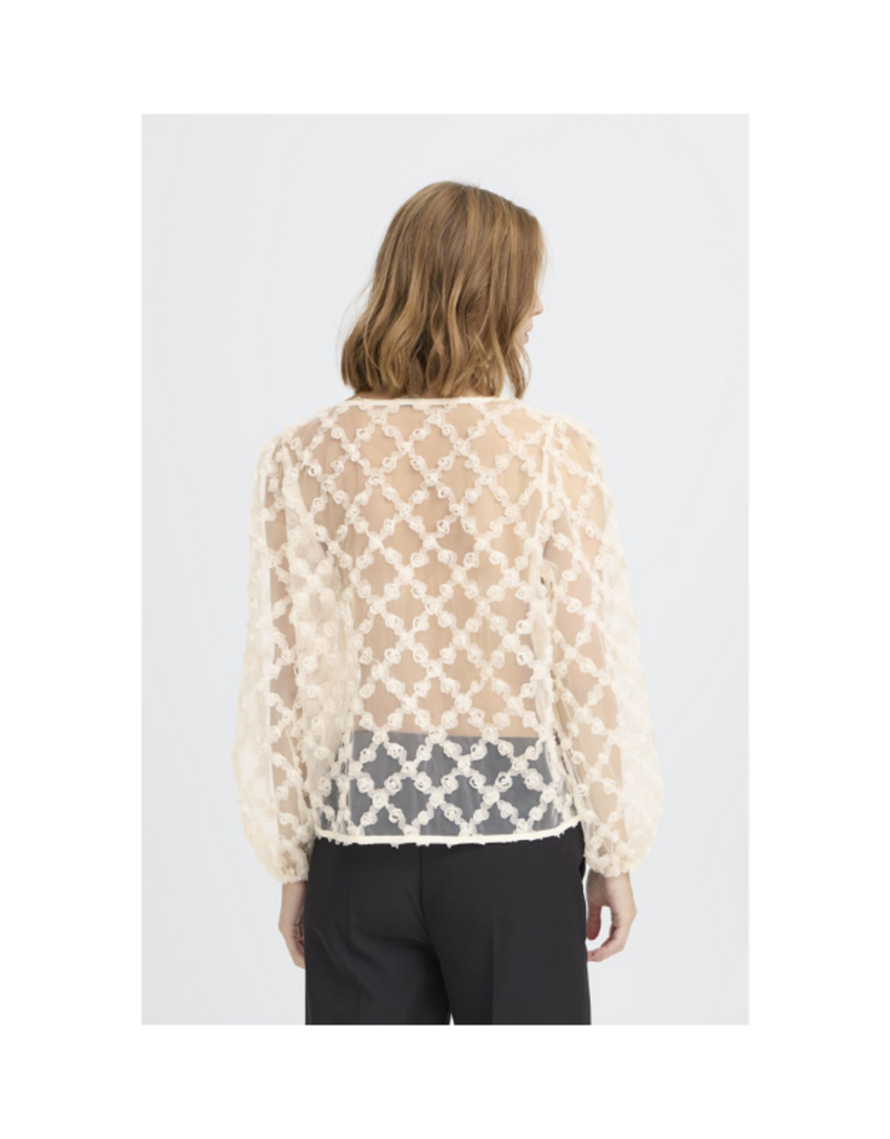 ICHI Elki Long Sleeve in Almond Milk by ICHI