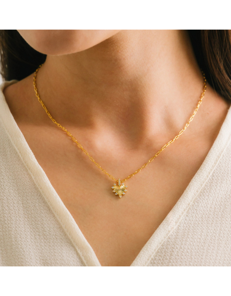 Lover's Tempo Love Token White Opal Heart Necklace by Lover's Tempo