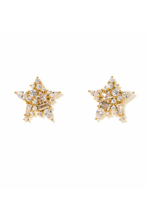 Lover's Tempo Mini Debut Star Stud Earrings Gold by Lover's Tempo