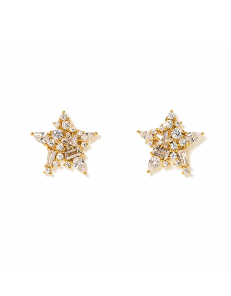 Lover's Tempo Mini Debut Star Stud Earrings Gold by Lover's Tempo