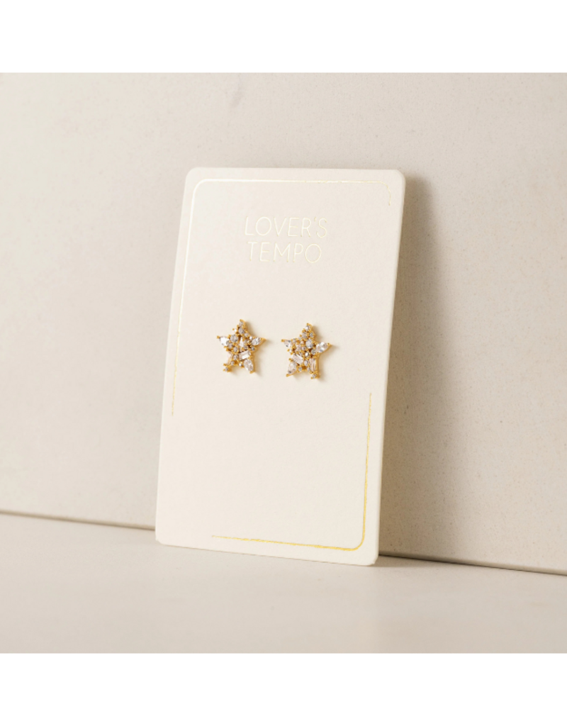 Lover's Tempo Mini Debut Star Stud Earrings Gold by Lover's Tempo