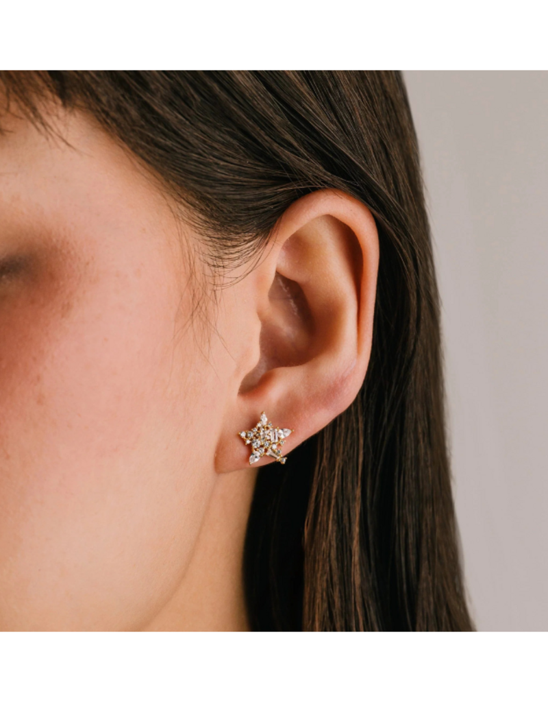 Lover's Tempo Mini Debut Star Stud Earrings Gold by Lover's Tempo