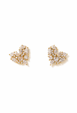 Lover's Tempo Mini Debut Heart Stud Earrings Gold by Lover's Tempo