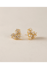 Lover's Tempo Mini Debut Heart Stud Earrings Gold by Lover's Tempo