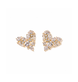 Lover's Tempo Debut Heart Stud Earrings Gold Mini by Lover's Tempo