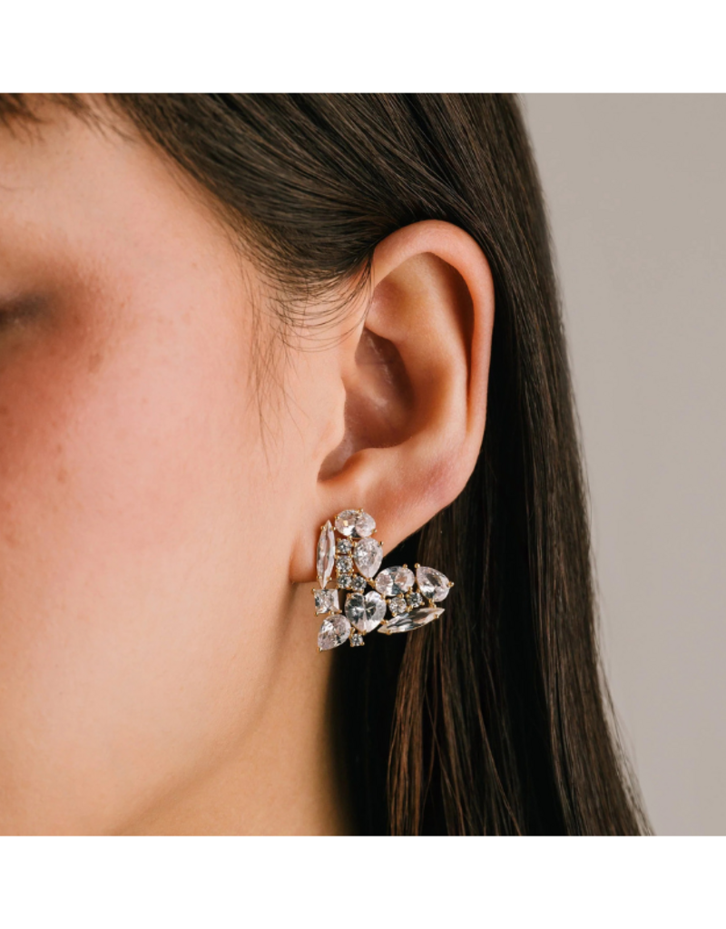 Lover's Tempo Debut Heart Stud Earrings Gold Mini by Lover's Tempo