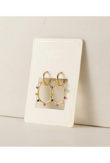 Lover's Tempo Circa Oval Drop Hoop Mixed Earrings by Lover's Tempo