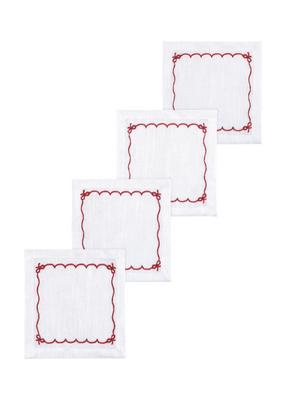 Danica Set/4 Bowtique Cocktail Napkins