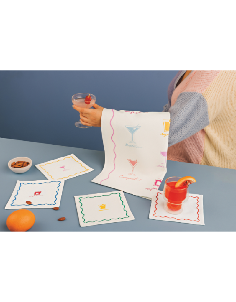 Danica Set/4 Happy Hour Cocktail Napkins