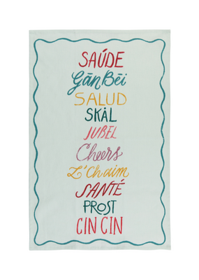 Danica Cheers All Around Tea Towel