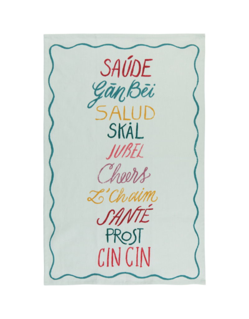 Danica Cheers All Around Tea Towel